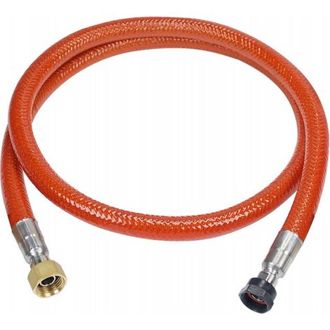 Home Equipement – Tuyau gaz butane flexible inox 1.50m – Raccords M20x150 et G 1/2 – Conforme norme NF D 36125 – Pour barbecue et cuisinière (1/2)
