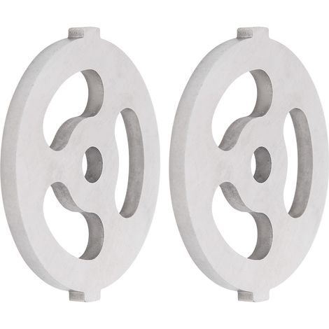 2 pièces lames pour hachoir à viande 5, plaque de coupe en acier inoxydable 304, 7mm/0.3in, 3 trous (compatible type B)