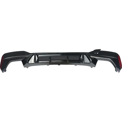 Difusor trasero para parachoques, diseño deportivo, ajuste perfecto para sedanes de lujo, aspecto de fibra de carbono. (1/2)