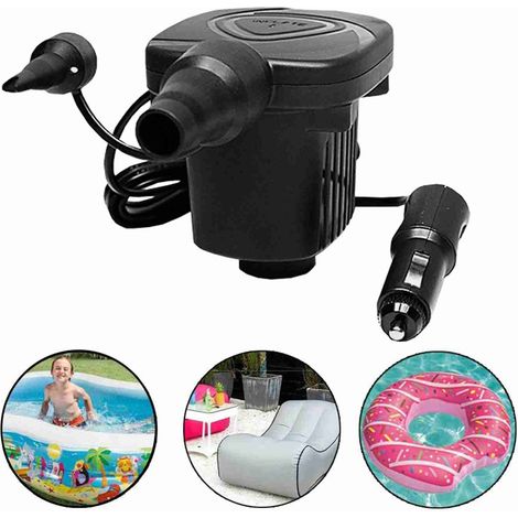 Pompe à Air électrique Portable DC 12V, gonflage pour bateau en caoutchouc, lit gonflable, anneau de natation flottant 80W (1/5)
