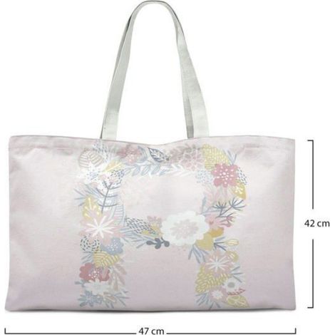Sac shopping tote bag en coton Bonamaison - 47 x 42 cm, anses longues (1/4)