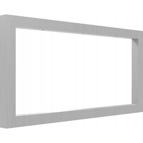 Gambe in acciaio inox per consolle, bar, scrivania, tavolo, soppalco 40x20 cm (1/5)