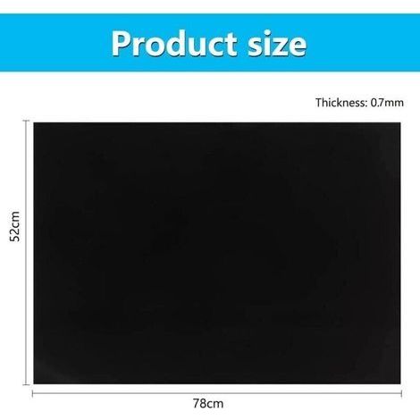 Induktionsherd-Schutzmatte, 52 x 78 cm, groß Induktionsherd-Schutzmatte, hitzebeständig, Isolierpad für Induktionsherde (0,7 mm) (1/3)