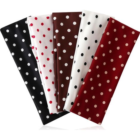 5 Pièces Bandeau Femme, Serre-tête Femme, Bandeau, Accessoires Doux pour Femmes, Filles, Adolescents pour Yoga, Course, Gym, Fête, Vacances, Fitness (21 x 7 CM) (1/5)