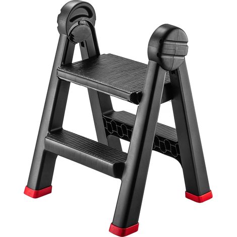 Échelle pliante, plastique de haute qualité, capacité de 150 kg, 47 cm x 43,5 cm x 63 cm, légère, design ergonomique (1/5)