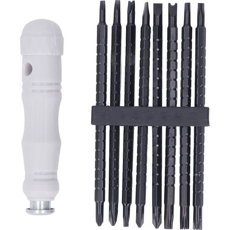 Jeu de Tournevis à Cliquet et D'Embouts Tournevis Multifonctionnel avec 8 Embouts de Tournevis (1/5)