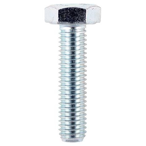 TIMCO M12 x 75mm Hexagon Head  Tensile Zinc Set Screw Grade 8.8 - 50