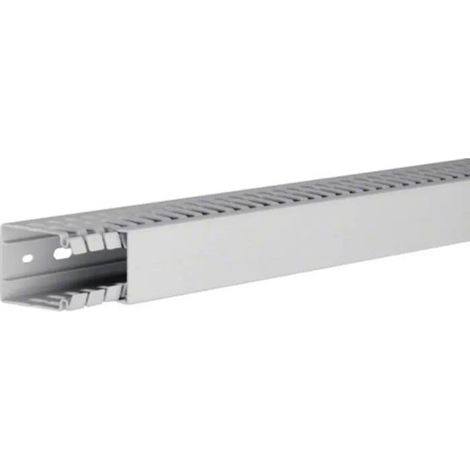 Canaleta Hager gris claro 2000 mm canal de cableado