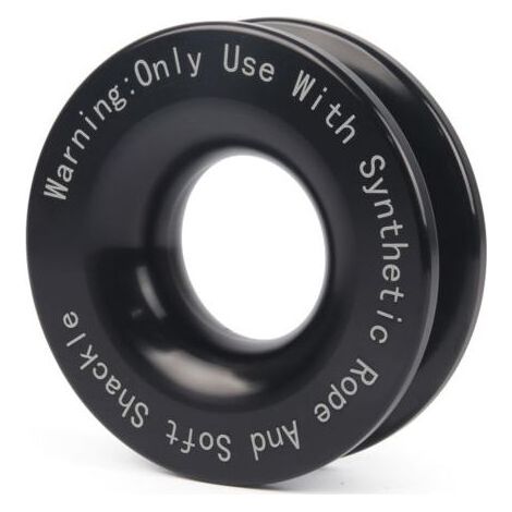 Anneaux de remorquage pour treuil, résistance à la rupture de 41 000 lb, poulie de retenue de corde, roue de remorquage pour VTT, UTV, SUV, camion et véhicule tout-terrain (1/5)