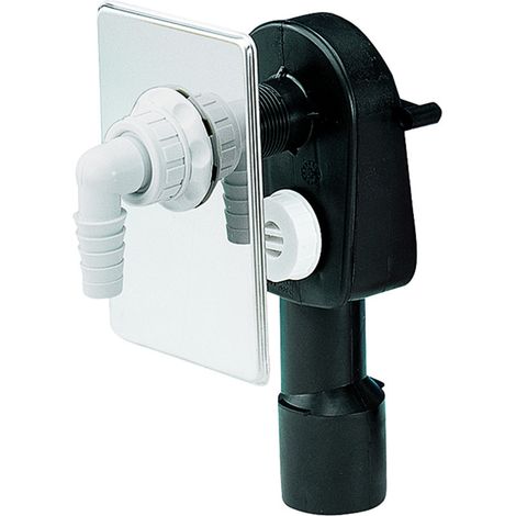 Siphon mural pour appareils de lavage Dallmer HL 400, couvercle pour ES 110x160mm, DN 40/50