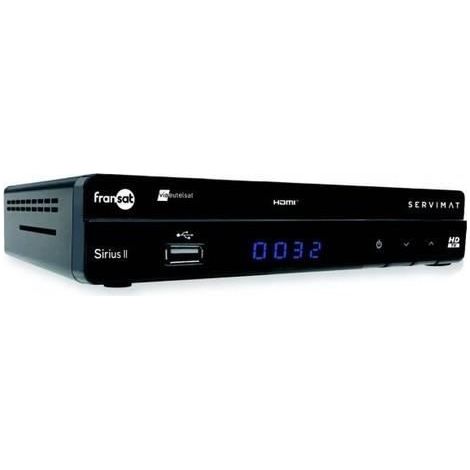RÉCEPTEUR SATELLITE HD SERVIMAT SIRIUS III + CARTE FRANSAT PC6