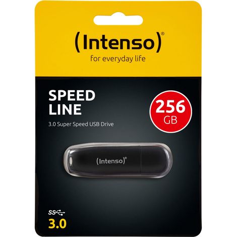 Intenso Speed Line lecteur USB flash 256 Go USB Type-A 3.2 Gen 1 (3.1 Gen 1) Noir