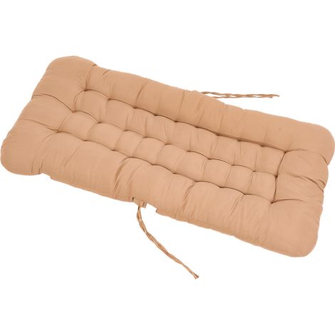 Light Brown Chair Cushion with Backrest 85cm L x 45cm W (1/5)