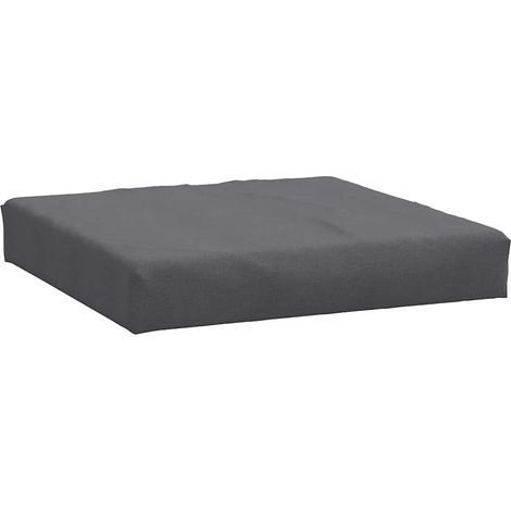Cojín para sofá palets tela gris antracita melange 60x60x9,5 cm vidaXL