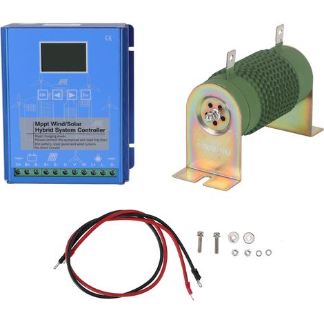 Régulateur hybride éolien-solaire 24V/48V MPPT avec écran LCD, charge par boost, universel pour systèmes hors réseau GPI-48220 (1/5)