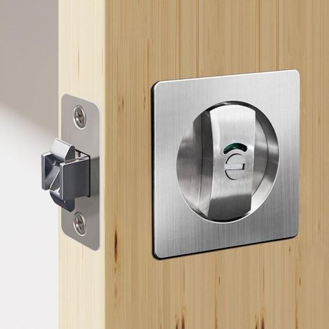 1 serrure à mortaiser, cylindre carré 66 mm, indicateur couleur, porte coulissante 35-50 mm, intérieur (1/5)