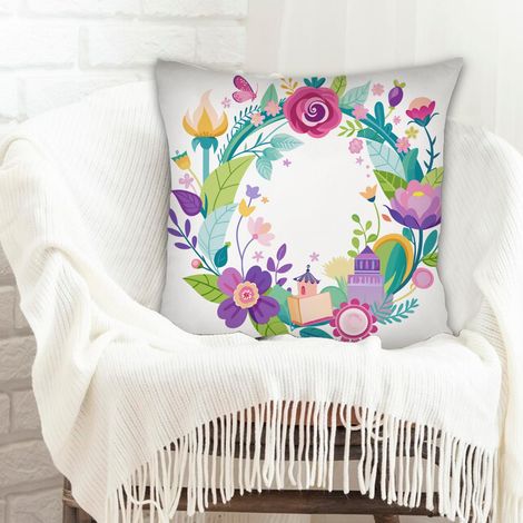 Housses de coussin décoratives à fermeture éclair invisible pour mariage, anniversaire, naissance de bébé (1/5)