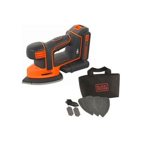 Ponceuse de détail Mouse sans fil 18V avec batterie 1,5AH BLACK+DECKER BDCDS18-QW
