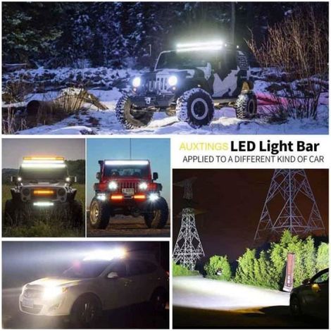 5 pouces 12.7 cm 135W Barre lumineuse LED, DC 12V-24V 6000K lumineux lampe de conduite Lumière d'inondation Feu (1/3)