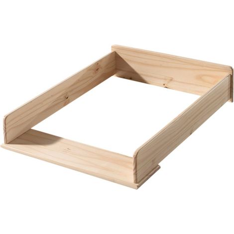 Paris Prix – Table à langer 72cm en pin massif et MDF – Dimensions L. 72 x l. 53 x H. 14 cm – Facile d'entretien – Pour commode Kiddy