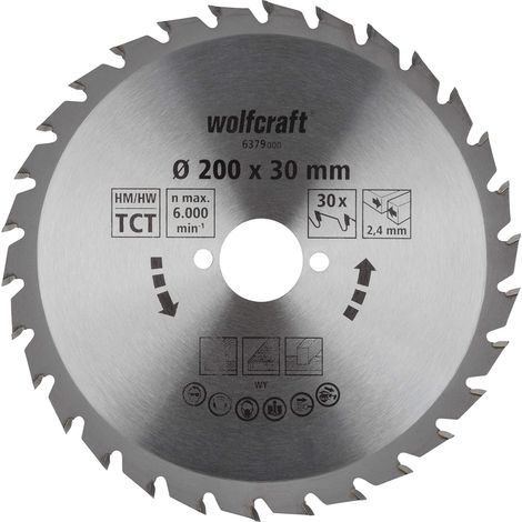 Lame scie circulaire CT 30Dts Diamètre 200 x 30 mm (1/3)