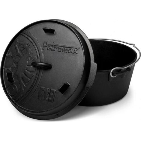 Petromax Feuertopf ft9-t ohne Füße 7,5 Liter Gusseisen 35 x 14,5 x 35 cm