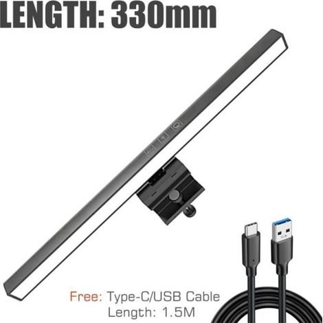330 mm - Xiaomi-Lampe de barre d\'écran à LED, soins des yeux, écran suspendu, moniteur d\'ordinateur PC, barre (1/4)