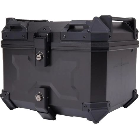 Baúl para motocicleta, impermeable, de compatibilidad universal, negro. (1/2)