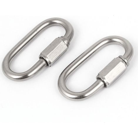 8 mm Dicke Schnell Oval Screwlock Link Lock Haken 2tlg (d2b3d68fd6763a7107110a64deb855d4) (1/2)