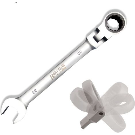 Kombinationsschlüssel dedra 14gp56 flexibles Gelenk 72 Zähne