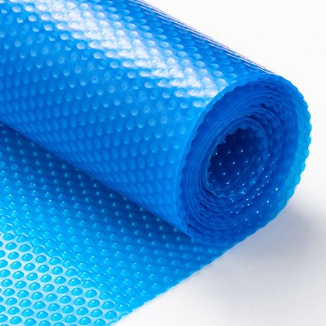 Bâche Solaire pour Piscine, 36 x 18 pi, Couverture Rectangle pour Piscine Hors-Sol et Enterrée, Épaisseur 16 mil, Bleu (1/5)