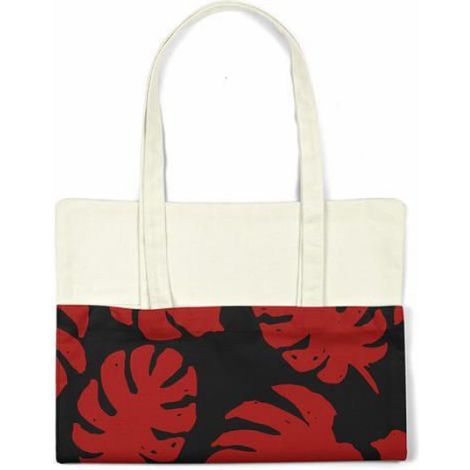 Sac Shopping - Tote Bag Coton 34x40 cm - Pour Courses Et Transport Quotidien - 1 Pièce (1/4)