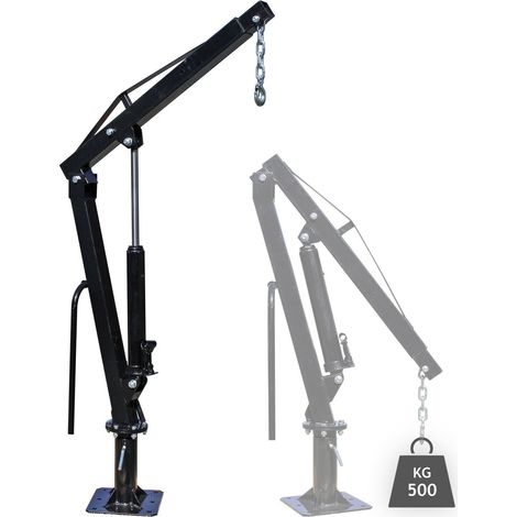 Pick up gru sollevamento rimorchio 500 kg testa girevole 360° carico scarico 160002324