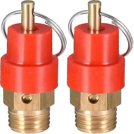soupapes de sécurité BSP mâle pour compresseur d'air, régulateur de pression, Red Hat 1/4 BSP mâle - Édition Yx d (1/4)