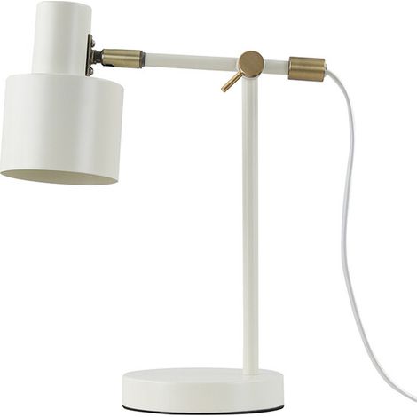Lámpara de mesa serantes, 1xe27, color blanco roto, 300 x 140 x 351 mm