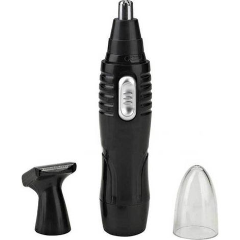 TrAdE Shop Traesio - Rasoio 2 In 1 Peli Superflui 2 Testine Naso Orecchie Sopracciglio Barba Skysuper -