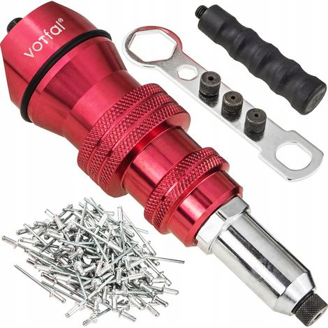 Nietzange, Aufsatz für Schraubendreher, Bohrmaschine, Adapter 2,4–4,8 mm