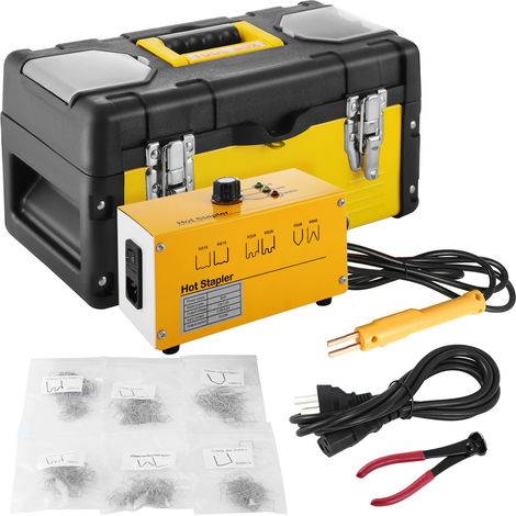 Machine à souder plastique 220V, pistolet à agrafes thermique, 600 agrafes, kit de réparation, 3 réglages (1/5)
