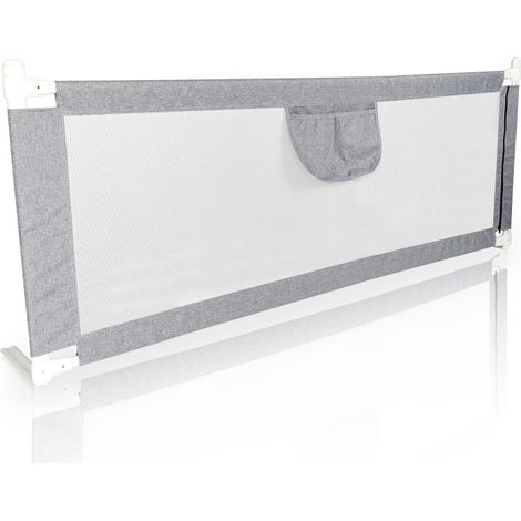 SWANEW Sponde Letto Bambini 180 CM Sbarra Letto Bambini Può Sollevamento Verticale Sponda Letto anti Caduta (1/5)