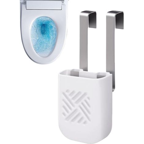 Porte-Bloc WC Rangeur Nettoyant Suspendu Support Nettoyant Cuve WC Pour Salle De Bain Maison Appartement Hôtel Bureau Résidence (1/5)