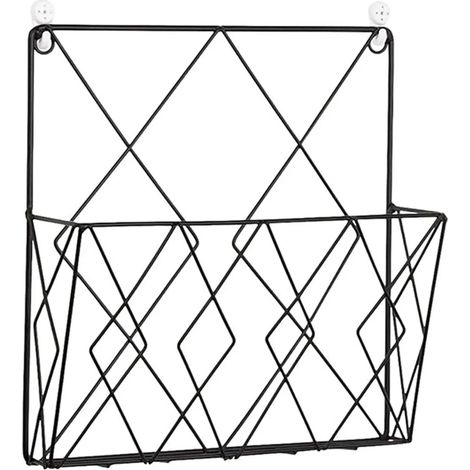 Étagère murale moderne dorée pour magazines et journaux – pour chambre/bureau (1/4)