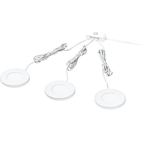 OSRAM spot sous meuble magnétique 75mm, 8.5W, blanc chaud, projecteur LED blanc en aluminium, Protection IP20, pour cuisines et pièces à vivre (1/4)