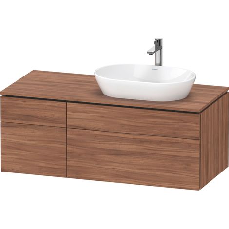 Duravit L-Cube Meuble sous-lavabo en console suspendu, avec plan