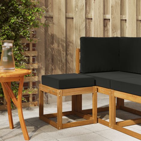 Maison Exclusive - Outdoor Hocker Bank Massivholz Akazie Natur (1/4)