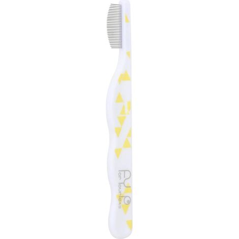 Peigne oculaire pour chiens et chats, design courbé, dents fines en métal, anti-taches lacrymales, outil de toilettage sans stress, blanc taille unique. (1/3)