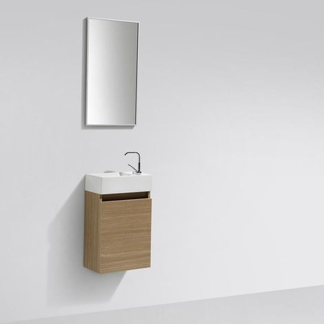 Mobile da bagno lavamano SIENA 40 cm - rovere chiaro