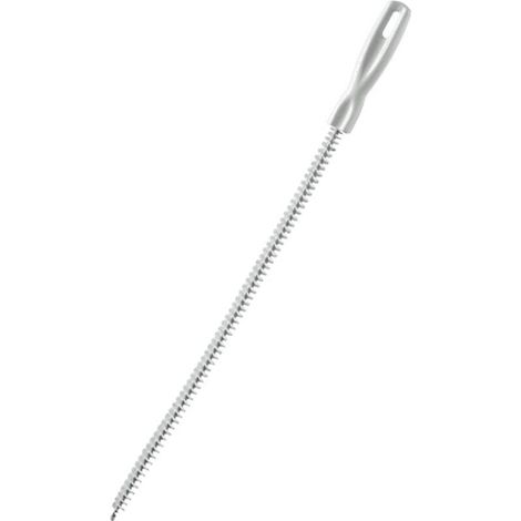 Brosse flexible pour évier - pour déloger les poils d'animaux sous les meubles et les appareils électroménagers - 1 pièce, blanche (1/5)