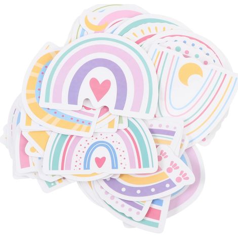 Autocollants Dessin Animé Arc-en-ciel 100 Pièces en Papier (1/5)