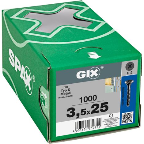 Drywall Tornillos Gix D - 35 X 25 H2 Autoforeuse (Para 1000)