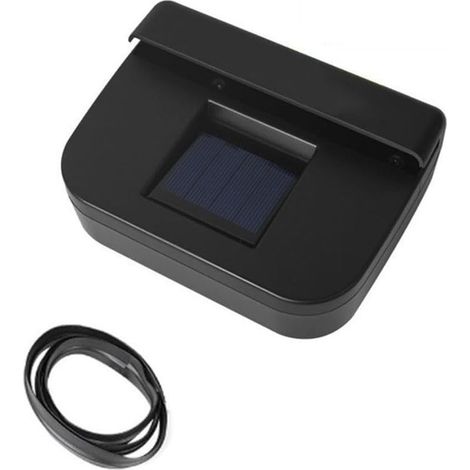 Ventilateur solaire pour voiture - refroidissement et circulation (1/5)